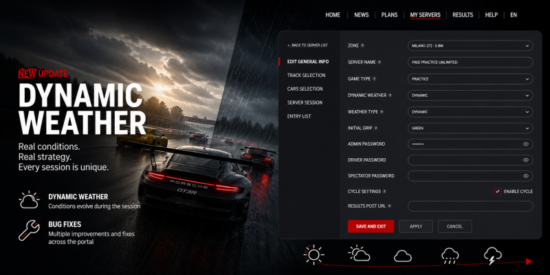 Dynamic Weather Is Live — Plus a Round of Bug Fixes
